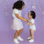 Lavender Bow Trellis Skort - Kids Clothing Spring/Summer