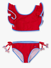 Girls Vintage Red Tankini 2-Piece Swimsuit PRE ORDER