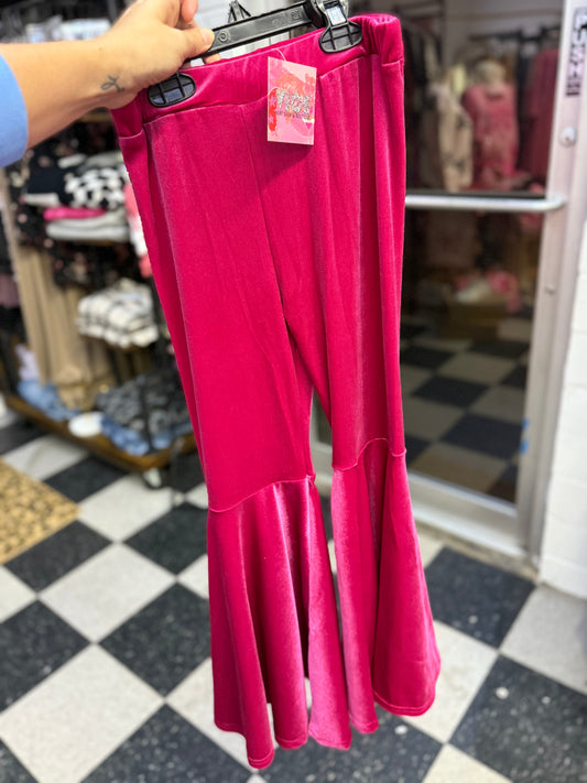 Velvet Flares Hot Pink