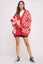 BUTTON DOWN LONG SLEEVE CHECKERED OVERSIZED CARDIGAN