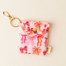 Puffy Earbud Case Keychain-Blushing Bows