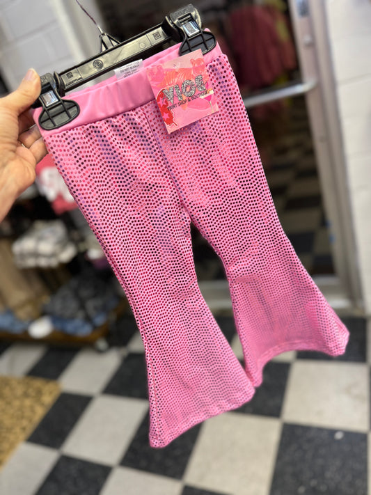 Sequin Flares Light Pink