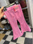 Sequin Flares Light Pink