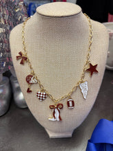 Game Day Football Theme Charm Station Necklace