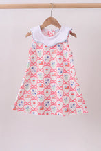 Blue Floral Bow Tie Dress