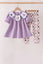 Purple Spooky Embroidery Pants Set