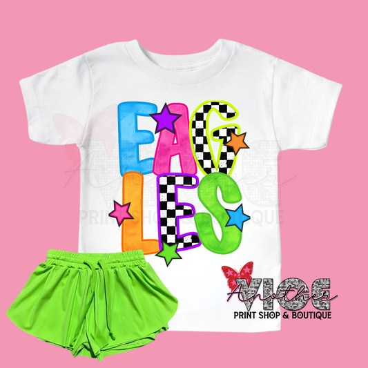 Neon Eagles Tee 1