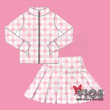 Pink Gingham Athletic Set