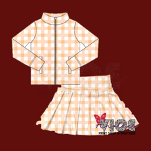Mustard Gingham Athletic Set