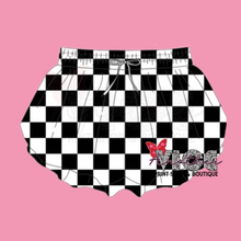 Checker Butterfly Shorts