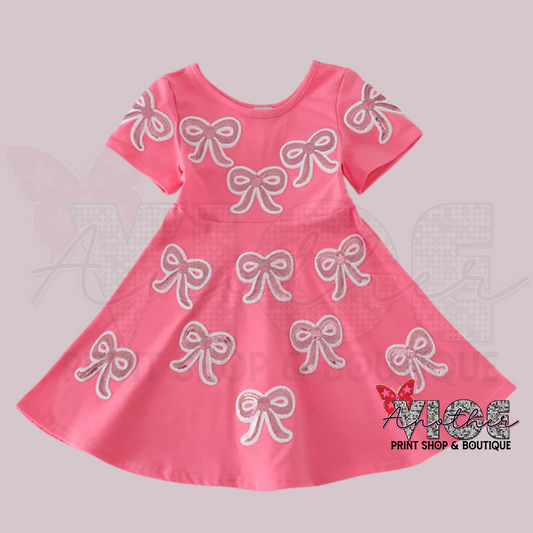 Sequin Coquette Dress