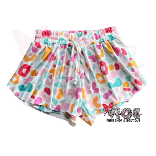 Multi Leopard Butterfly Shorts RTS