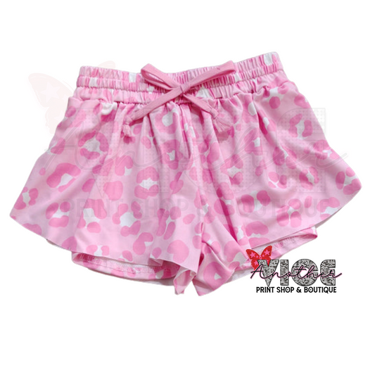 Pink Leopard Butterfly Shorts RTS