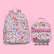Multi Leopard Backpack