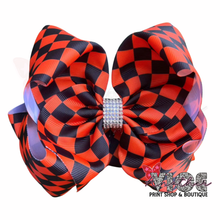 Orange & Black Checker