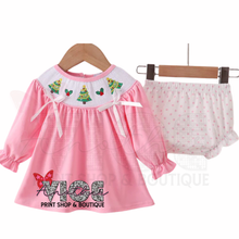 Smock Pink Christmas Set