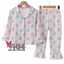 Pink Christmas Tree Ruffle PJ