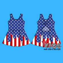 Red White and Blue Drip