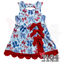 Red White & Bows Romper Dress PRE ORDER