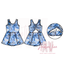 Blue Bows BH Athletic Romper PRE ORDER