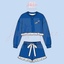 BH ruffle sweatshirt shorts set
