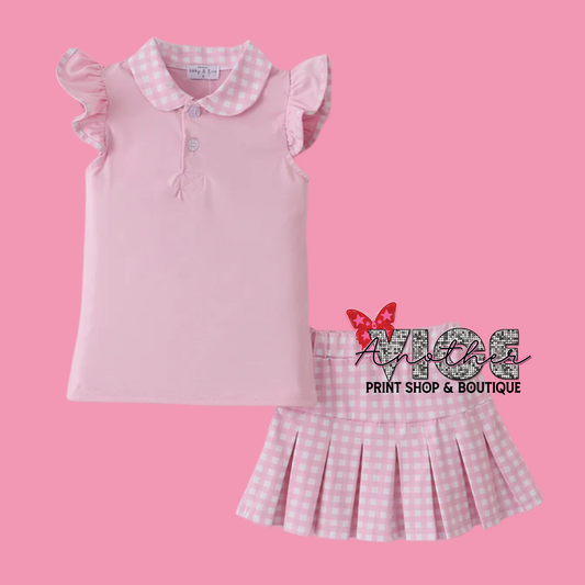 Pink Skort Set