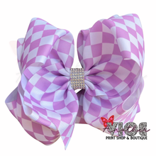 Purple & White Checker