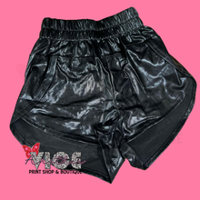 Black Metallic Shorts