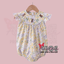 Floral Bunny Embroidery Ruffle Bubble