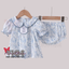 Navy Peter Pan Collar Bloomer Set