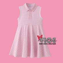 Pink Active Gingham Dress