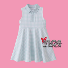 Blue Active Gingham Dress