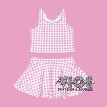 Pink Checker 2 Piece Athletic Set