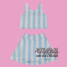 Blue Cabana 2 Piece Athletic Set