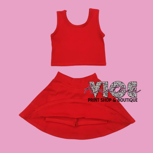 Red 2 Piece Athletic Set