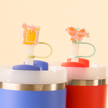 Straw Topper Set-Bookish Girly