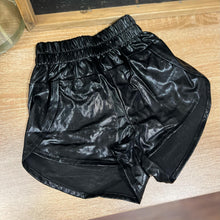 Black Metallic Shorts