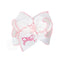 EMBROIDERED CROCHET HEART BOW (LIGHT PINK)
