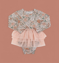 AUTUMN BLOSSOM DREAM TUTU LONG SLEEVE BODYSUIT DRESS
