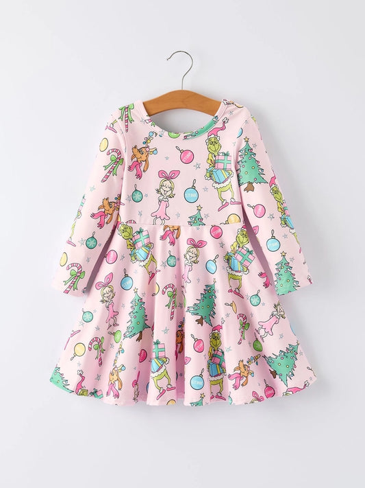 Pink Christmas Cindy Lou Dress