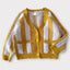 Kids Big Top Stripe Cardi–Yellow