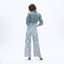 SUPER HIGH RISE WIDE LEG JEANS(EMBROIDERY,RAW HEM) BYW8194