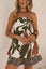 Polka Dot Strapless Shorts Set