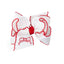 EMBROIDERED CROCHET HEART BOW (RED)