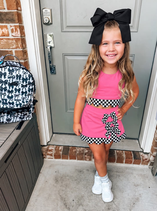 Pink Checker Board Set