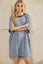 Stripe Knit Pullover Big Top Dress