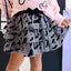 Flocked Bats Halloween Bow Tiered Tutu - Kids Clothing