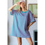 Stripe Knit Pullover Oversized Tee Dress