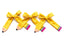 No. 2 Cute Hair Bow - Yellow