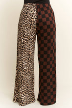 SPLIT DECISION LEOPARD-CHECKERED PANTS